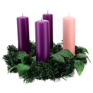 advent wreath and candles